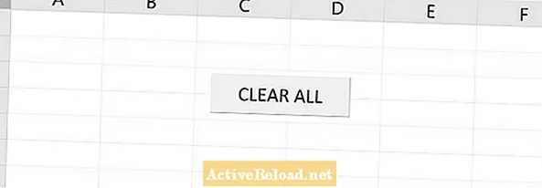 Създайте бутон за макрос, който ще изчисти цялата ви работа в рамките на работен лист на Excel