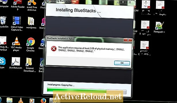 Løs BlueStacks fysisk minne og grafikkort 25000 feil