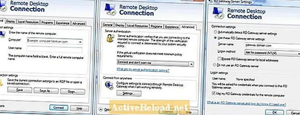 Paano makakonekta sa isang Remote Desktop Sa pamamagitan ng isang Proxy Server sa isang Terminal Server