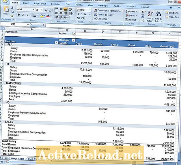 Microsoft Excel-də Pivot Cədvəlləri necə istifadə olunur
