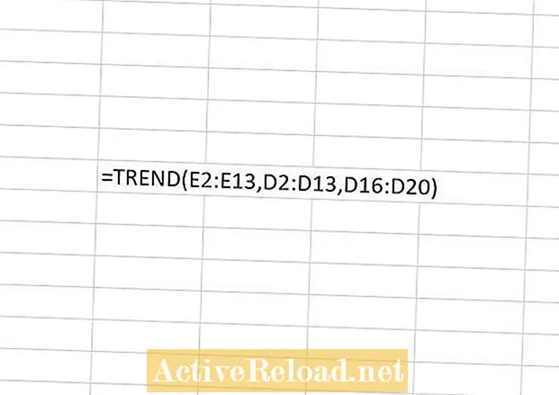 Come utilizzare la funzione TREND in Excel