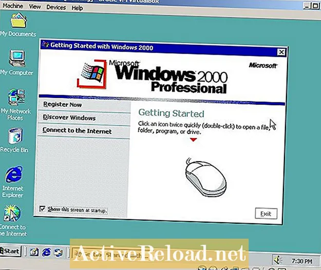 Nainštalujte Windows 2000 Professional do Oracle VM VirtualBox