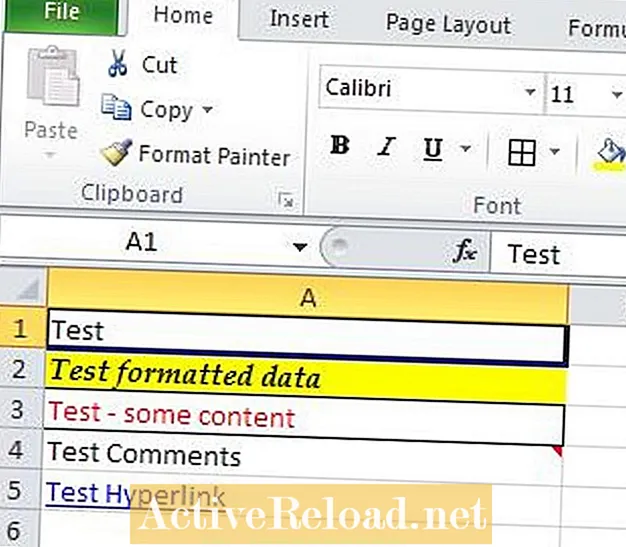 MS Excel ձեռնարկ ՝ մաքրման ընտրանքներ