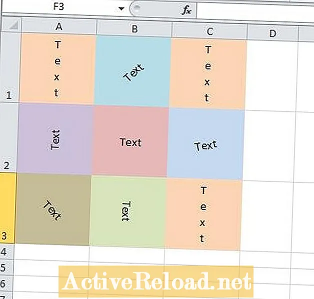სამეურვეო პროგრამა - MS Excel - როგორ დავწეროთ ტექსტი ვერტიკალურად ან კუთხით Excel- ის ფურცელში