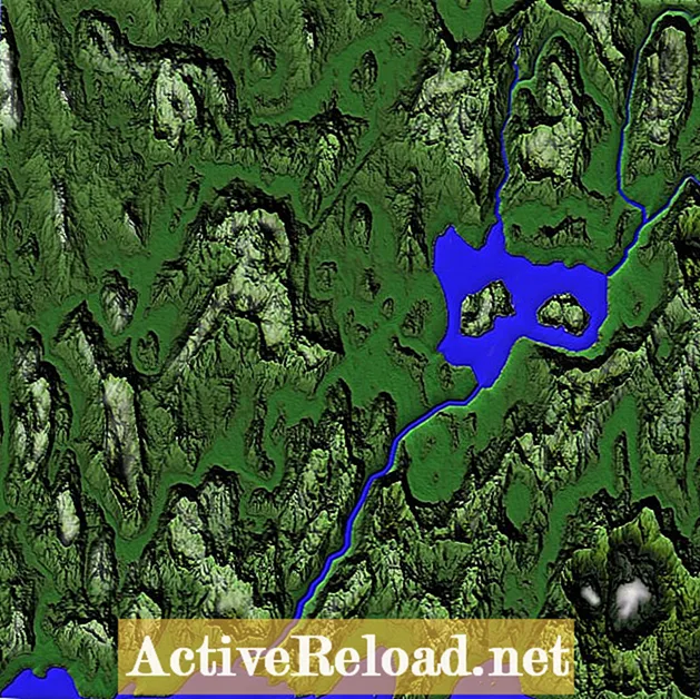 Ustvarjanje realistične reke na fantazijskih zemljevidih ​​v GIMP 2.8 (2.10.12)