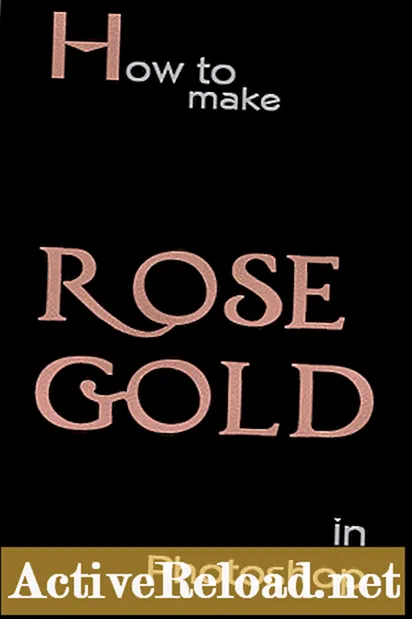 Conas Foil Rose Gold a Dhéanamh i Photoshop