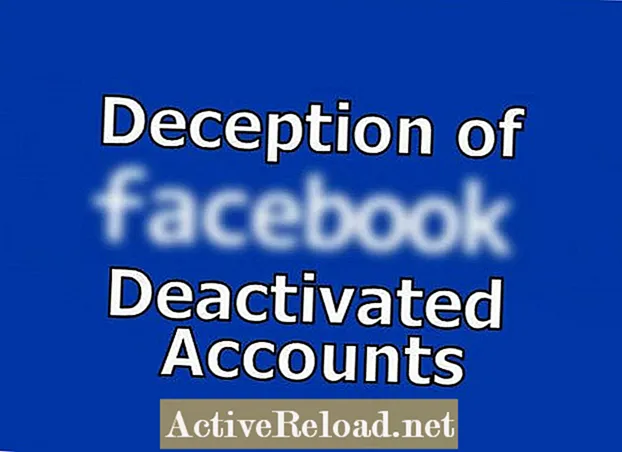 Tromperie de Facebook sur les comptes désactivés