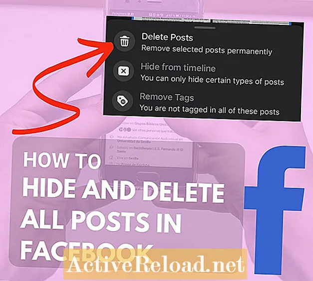 Como ocultar e excluir todas as postagens no Facebook
