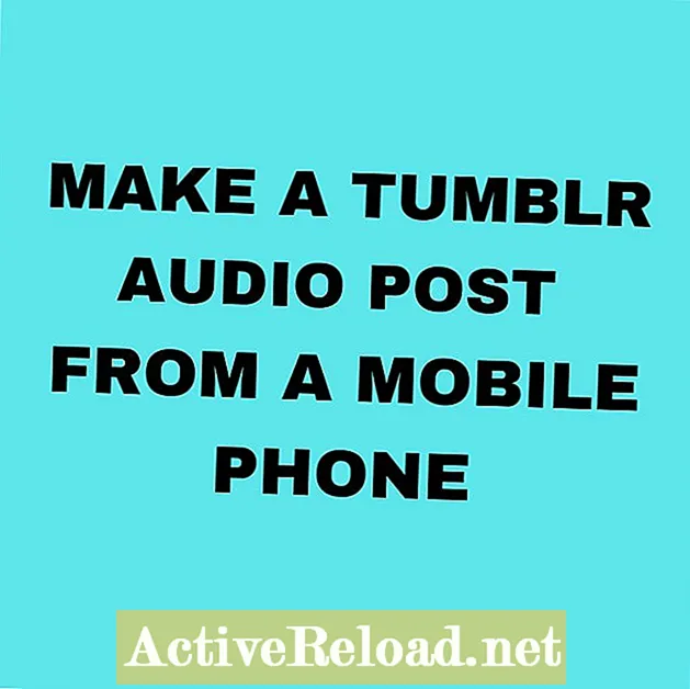 Cum să faci o postare audio Tumblr de pe un telefon mobil