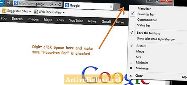Comment faire basculer la barre d'outils de la barre des favoris d'Internet Explorer
