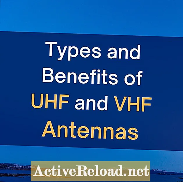 Pogosti tipi UHF in VHF anten