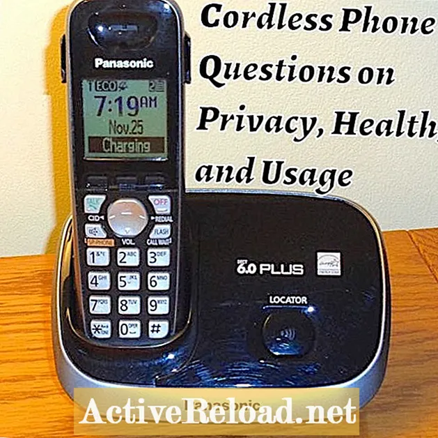 Fragen zum schnurlosen Telefon zu Datenschutz, Gesundheit und Nutzung